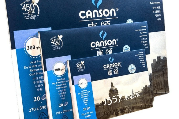 kích thước của giấy canson