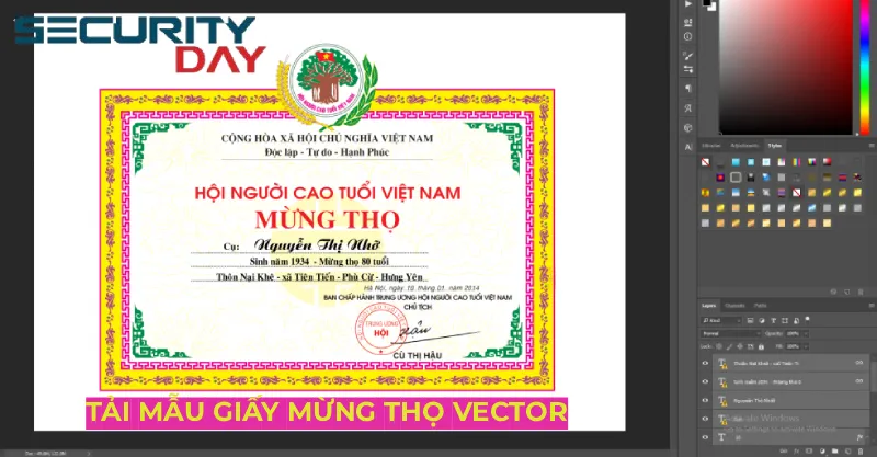 tải mẫu giấy mừng thọ file vector đẹp